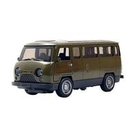 Model 1/36 Die Cast Alloy Vintage Van Off-road Car Model Pull Back Miniature Vehicle (Batteries Not Included)(Army green)