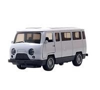 Model 1/36 Die Cast Alloy Vintage Van Off-road Car Model Pull Back Miniature Vehicle (Batteries Not Included)(GRAY)