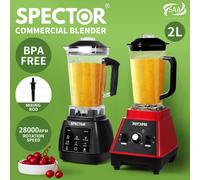 (Model 1 Black) Spector 2L Commercial High-Power Blender 2200W