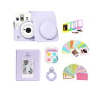 Model 13 Camera Accessory Bundle, Purple | Crossbody Case Clear Shell Album Lens Frame Decor Carry Storage Display Package