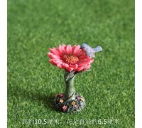 (Model 21 Red Flower Bird) ZN0W Wholesale 100 Acres Of Jiajia Fun Rural Retro Ancient Mini -Arched Bridge Arch Micro Landscape Small Ornament Flower Pot