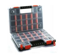 Duo Compartment Storage Tandem Organiser Case Tool Box Adjustable Dividers
