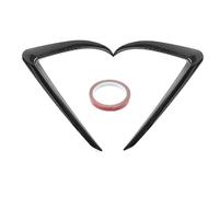Model 3 Fog Light Cover Trim Frame Exterior Decoration Compatible With Front Fog Light Eyebrow Cover(Glossy Carbon Fiber)