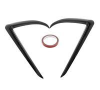 Model 3 Fog Light Cover Trim Frame Exterior Decoration Compatible With Front Fog Light Eyebrow Cover(Bright Black)