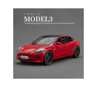 (Model 3 Red) 1:24 Tesla Model 3 Model Y Model S Model X Alloy Die Cast Car Model Sound