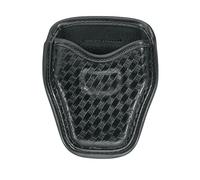 Model 7934 AccuMold Elite Open Handcuff Case, Basket Weave Duraskin, Black Finish