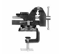 Model A Universal Home Vise, Carbon Steel Bench Vise Table Adjustable Vice Clamp for Woodworking, Metalworking, Drilling, Sawing