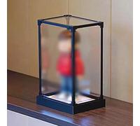 Model Acrylic Display Box with Aluminum Frame, 6" 8" 10" 16" 20" 24" 28" Tall Display Cabinet, Anti-dust Clear Show Box for Action Figures(L25xW30xH35cm/10x12x14")
