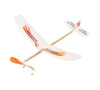 Model Aircraft Toy - 18.5 Inch ABS Rubber Powered Outdoor Float - Educational Aircraft - Manual Start Glider for Girls Parking Birthday Gift Activity
