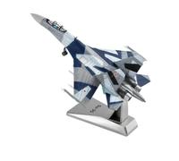 model airplane For 1:72 Su-35 Die-cast Metal Aircraft Model Alloy Fighter Model Aircraft SU35 Fighter Collection Level With Stand toy airplane kit(Grey)