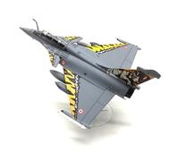 model airplane For French Air Force Rafale B Two-Seat Camouflage Model & Display Rack Collection Alloy Model Aircraft 1/72 Scale toy airplane kit(Gray2)
