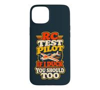 Model Airplane Humor Pilot RC Plane Hobbyist Flyer Case for iPhone 15 Plus
