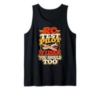 Model Airplane Humor Pilot RC Plane Hobbyist Flyer Tank Top