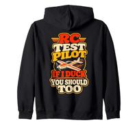 Model Airplane Humor Pilot RC Plane Hobbyist Flyer Zip Hoodie