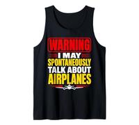 Model Airplane Pilot RC Plane Hobbyist Flyer Tank Top