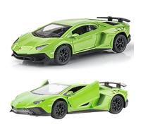 Model Alloy Car,Pull Back Sports Car,Children's Simulation Toy Models,Toy Cars Sport Model Compact Appearance Home Decor Collectible Ornaments for Kids Boy Girl Gift(Green)
