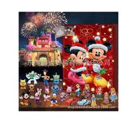 (Model C) 2025 Christmas Arrival Cute Mickey Ornaments Mickey Mouse Figure Calendar 24 Countdown Blind Box Gift