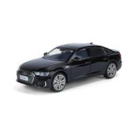 Model Car 1 18 For Audi A6 Alloy Car Model Die-cast Toy Car Metal Car Model Sound And Light Collection Toy Gift Classic Cars Collectible(Black)