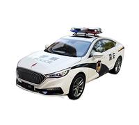 Model Car 1 18 For FAW Hongqi H5 Police Car Alloy Die Casting Model Collection Toy Car Children's Gift Classic Cars Collectible(B)