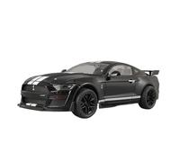 Model Car 1 18 For Ford Mustang Shelby GT500 Alloy Sports Car Model Diecast Metal Toy Car Model Sound Light Collection Gifts Classic Cars Collectible(Black)