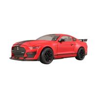 Model Car 1 18 For Ford Mustang Shelby GT500 Alloy Sports Car Model Diecast Metal Toy Car Model Sound Light Collection Gifts Classic Cars Collectible(Red)