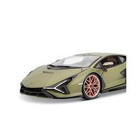 Model Car 1:18For Matte Black Lamborghini Sián FKP 37 Alloy Luxury Car Die Cast Car Model Toy Collection Classic Cars Collectible(B)