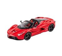 Model Car 1:22 For Convertible Ferrari Laferrari Rafa Alloy Diecast Sound Light Car Model Collection Metal Model Decoration Classic Cars Collectible(Red)