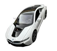 Model Car 1/22 For Scale BMW I8 Sport Car Model Sound Light Collective Diecasts Toys Car Voiture Miniature Home Decor Classic Cars Collectible