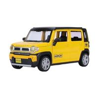 Model Car 1:22 For Suzuki Hustler SUV Alloy Car Model Diecast Off Road Vehicle Sound Light Pull Back Toy Collectibles Classic Cars Collectible(Yellow)