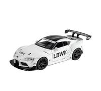 Model Car 1:22 For Toyota SUPRA Car Model Alloy Diecasts Toy Metal Vehicles Toy Car Model Simulation Sound Light Toys Classic Cars Collectible(White)