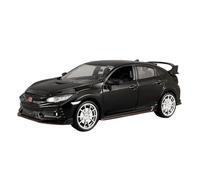 Model Car 1 24 For HONDA CIVIC TYPE-R Alloy Sports Car Model Diecast Toy Vehicle Metal Racing Car Model Sound And Light Classic Cars Collectible(Black)