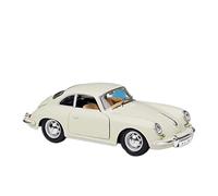 Model Car 1 24 For Porsche 356B Cabriolet Alloy Car Model Diecast Car Toy Model Simulation Model Collection Classic Cars Collectible(White)
