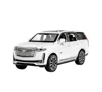 Model car 1:32 For Cadillac Escalade Car Miniature Model Alloy Die-cast 6 Doors Openable Vehicle With Lights And Sounds Collectible Alloy car models(White)