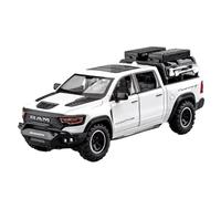 Model car 1:32 For Dodge Mammoth 1000 RAM TRX Alloy Scale Truck Diecast Metal Pickup Model Car Collection Sound And Light Ornaments Alloy car models(White)
