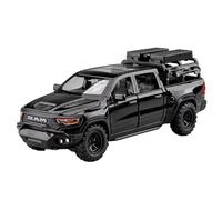 Model car 1:32 For Dodge Mammoth 1000 RAM TRX Alloy Scale Truck Diecast Metal Pickup Model Car Collection Sound And Light Ornaments Alloy car models(Black)
