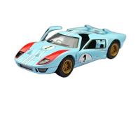 Model car 1:32 For Ford GT40 1966 Alloy Sports Car Model Die-cast Metal Track Racing Model Alloy car models(Blue)