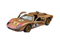 Model car 1:32 For Ford GT40 1966 Alloy Sports Car Model Die-cast Metal Track Racing Model Alloy car models(Brown)