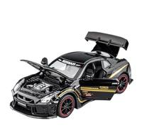 Model car 1:32 For Nissan GTR GT-R High Simulation Alloy Car Model Die-cast Car Model Alloy car models(Black)
