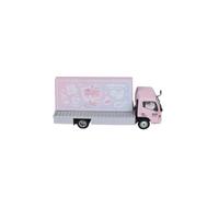 Model Car 1 64 For Mitsubishi Fuso Canter Hello Kitty Billboard Alloy Vehicle Model Kit Toy Car Children's Holiday Classic Cars Collectible