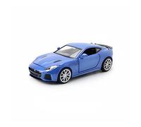 Model Car For F-type Sports Car 1 32 Alloy Simulation Belt Sound And Light Pull Back Car Model Children's Gift Classic Cars Collectible(Blue)