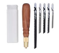 Model Craft Hand Saw Kit High Carbon Steel Blades Circular Wooden Handle Brass Chuck Woodworking Hacksaw Tool