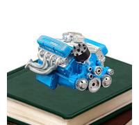 Model Engine Kit for Adults - Engine Statue,Desk Ornament Creative Resin Craft for Hobby Display Education Classroom Home Workshop Birthday Workplace Collector