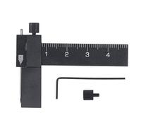 Model Equidistant Parallel Scriber, Adjustable Isometric Scribing Ruler for Model Making, Precision Model Parallel Scriber with Tool Steel Needle, Equidistant Scribing Ruler for Cr (Black)