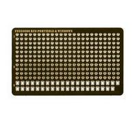 Model Etching 1/350 Scale Modern Russian/Soviet Navy Universal Porthole Detail Photo Etching Set Model Etched Parts