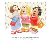 Model Family Birthday Card for Her, "How Have We Gone from Laughing When We…" Female Birthday Card, Multi-Coloured