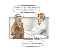 Model Family, Funny Birthday Card for Him, You're in a Fish and Chip Shop, Mate Multi-Coloured