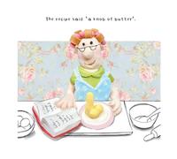 Model Family Birthday Card for Her, The Recipe Said 'A Knob of Butter'. Female Birthday Card, Funny Birthday Card for her