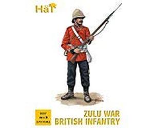 Model Figures - Zulu War British Infantry- 1:72 -HAT Industrie