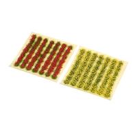 Model Grass Clusters Flower Self Adhesive Miniature DIY Sand Table Outdoor Landscape Tufts for Scene Fairy Garden Railway Layout Architectural Train Decoration