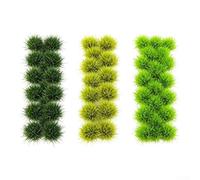 Model Grass for tufts 96 Pcs for Dioramas Sand Tables Includes Three Colors | Made of textured plastic for lifelike look Easy peel and place for models Fits 1:72 to 1:100 scale hobby scenes
